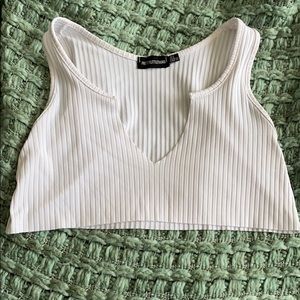 White crop top